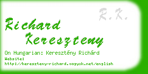 richard kereszteny business card